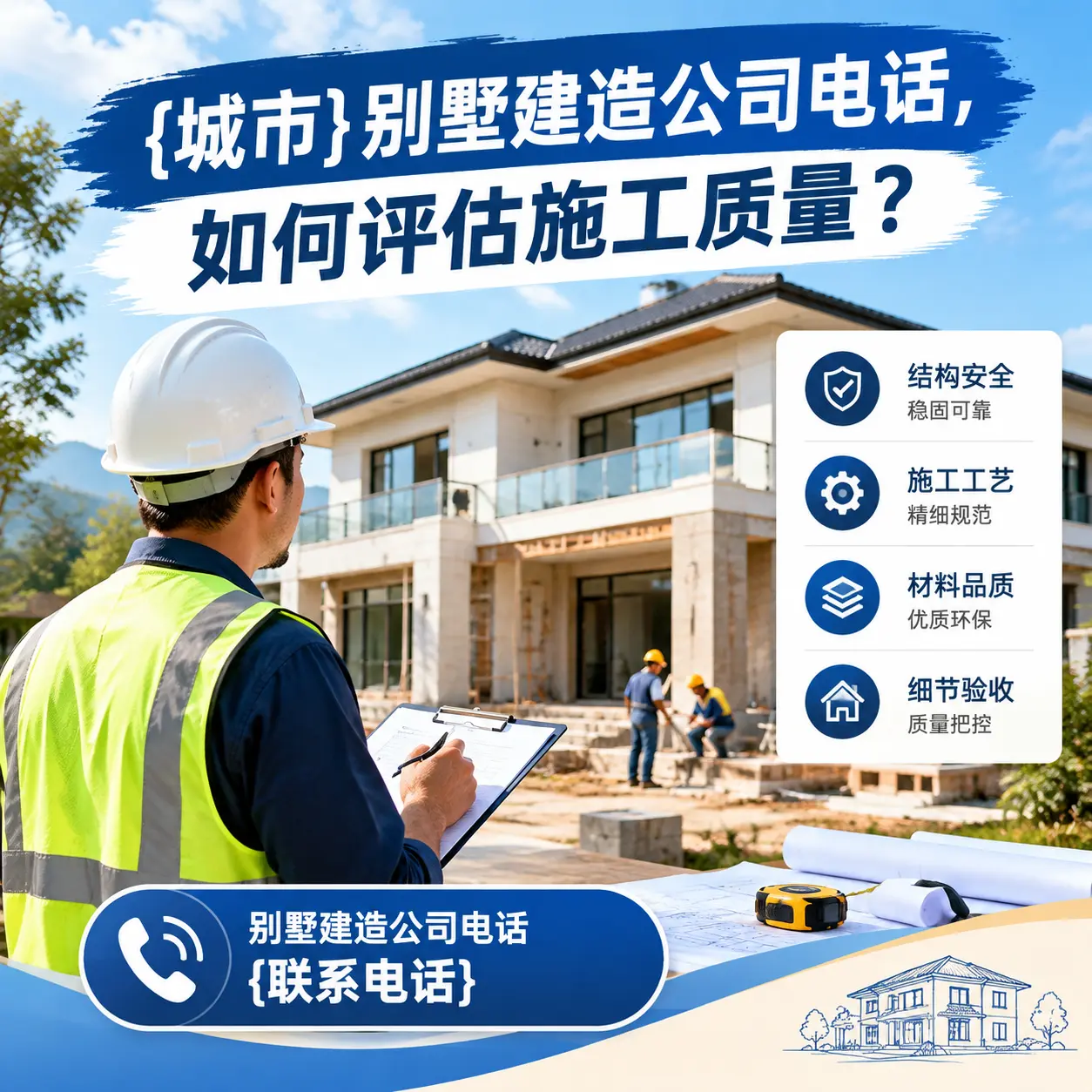 绥阳别墅建造公司电话，如何评估施工质量？