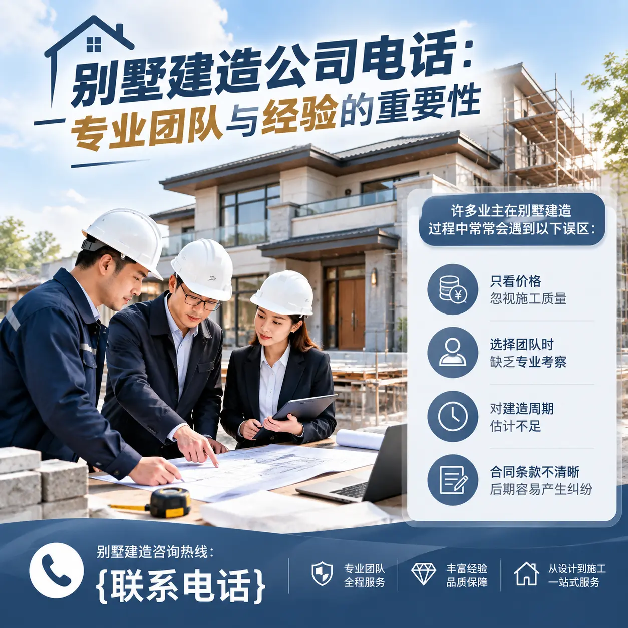 绥阳别墅建造公司电话:专业团队与经验的重要性