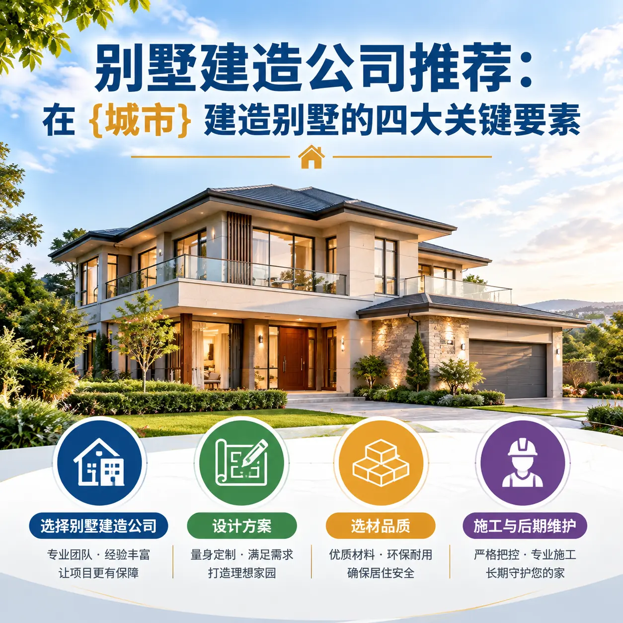 别墅建造公司推荐:在 绥阳 建造别墅的四大关键要素