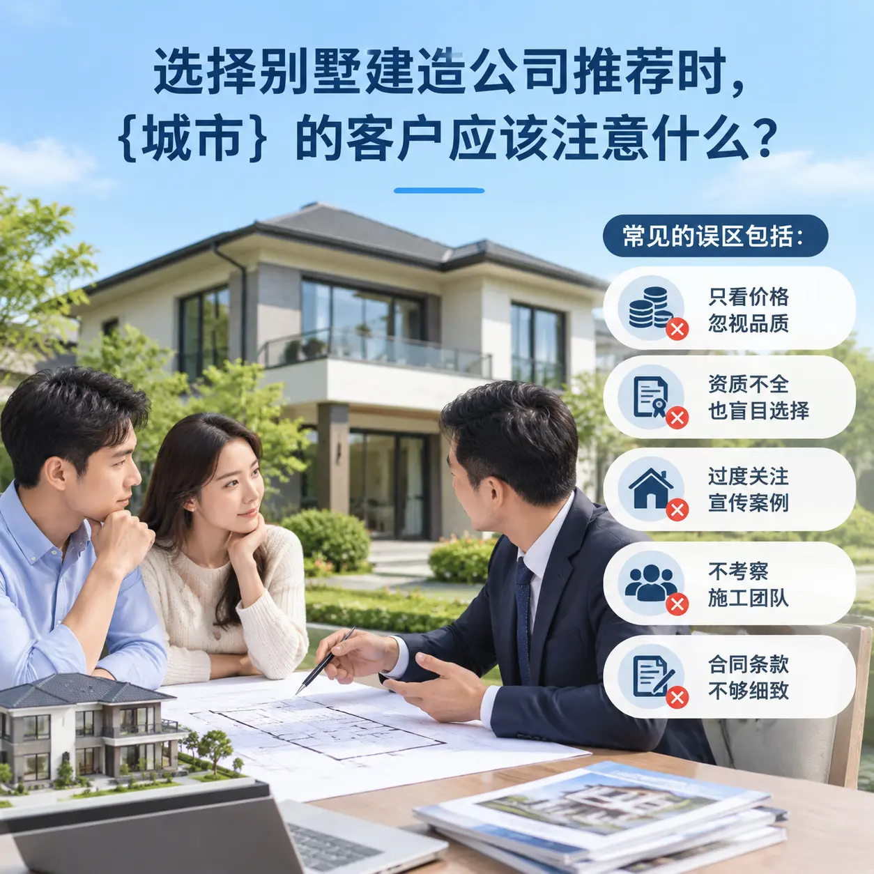 选择别墅建造公司推荐时，绥阳 的客户应该注意什么？