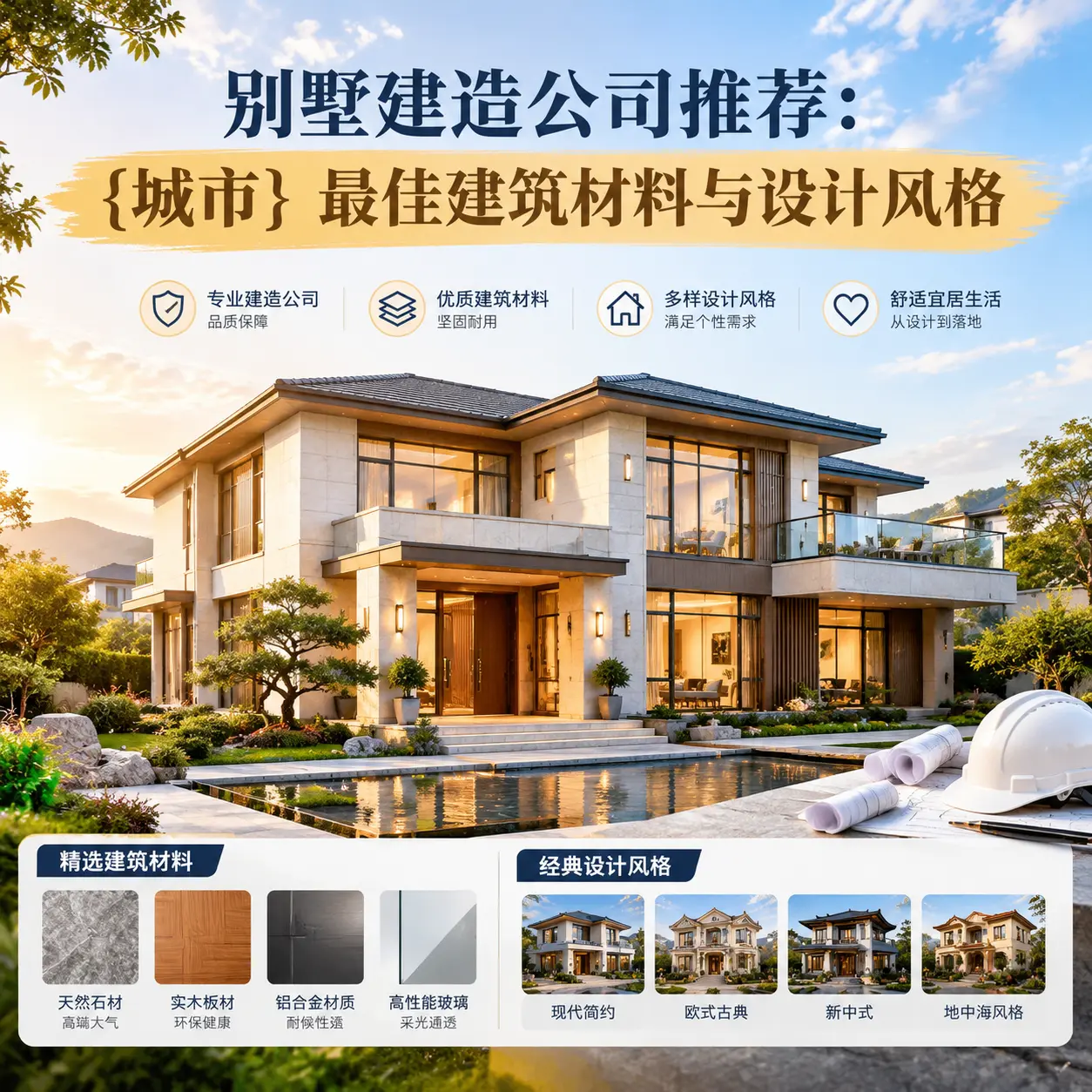 别墅建造公司推荐: 绥阳 最佳建筑材料与设计风格