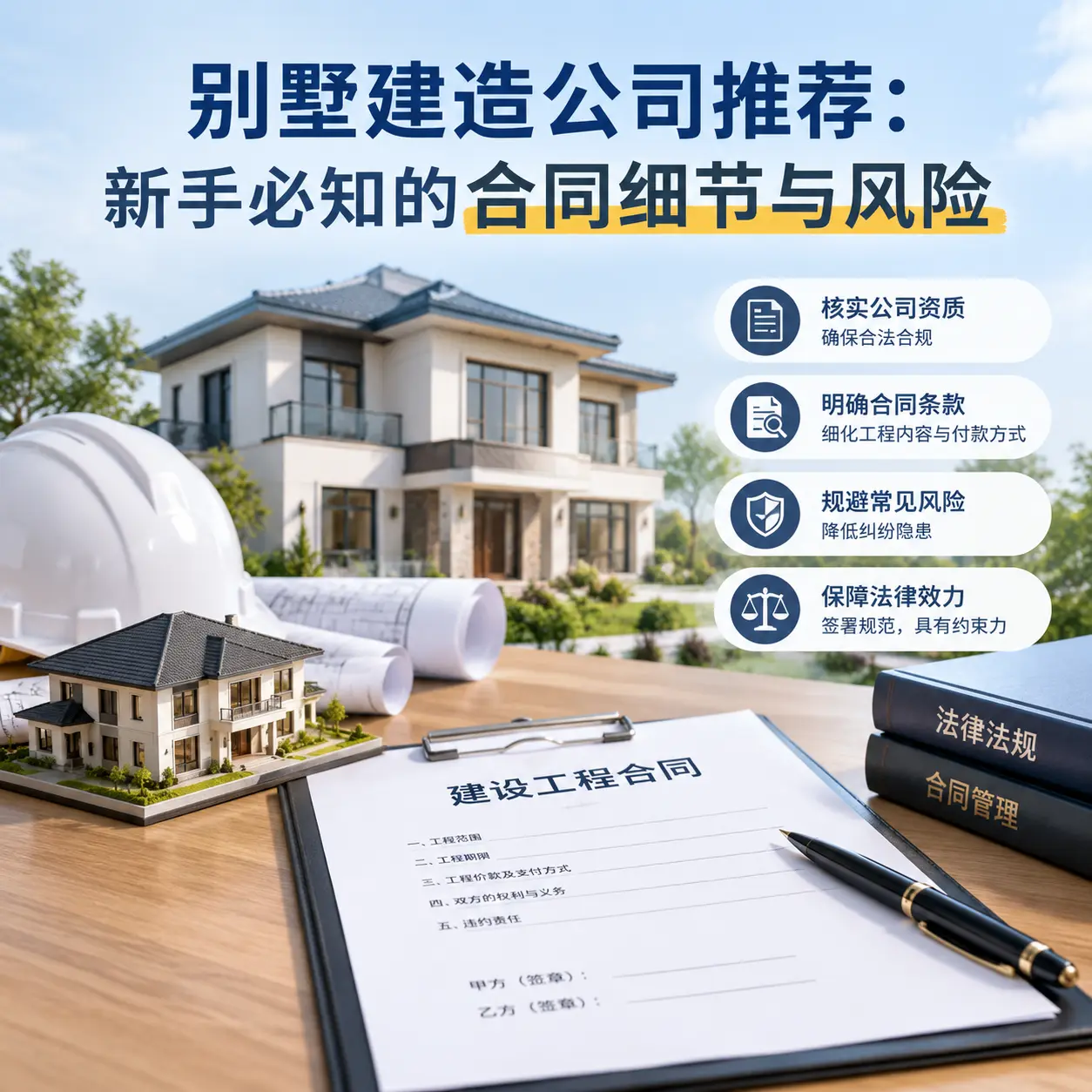 别墅建造公司推荐:新手必知的合同细节与风险