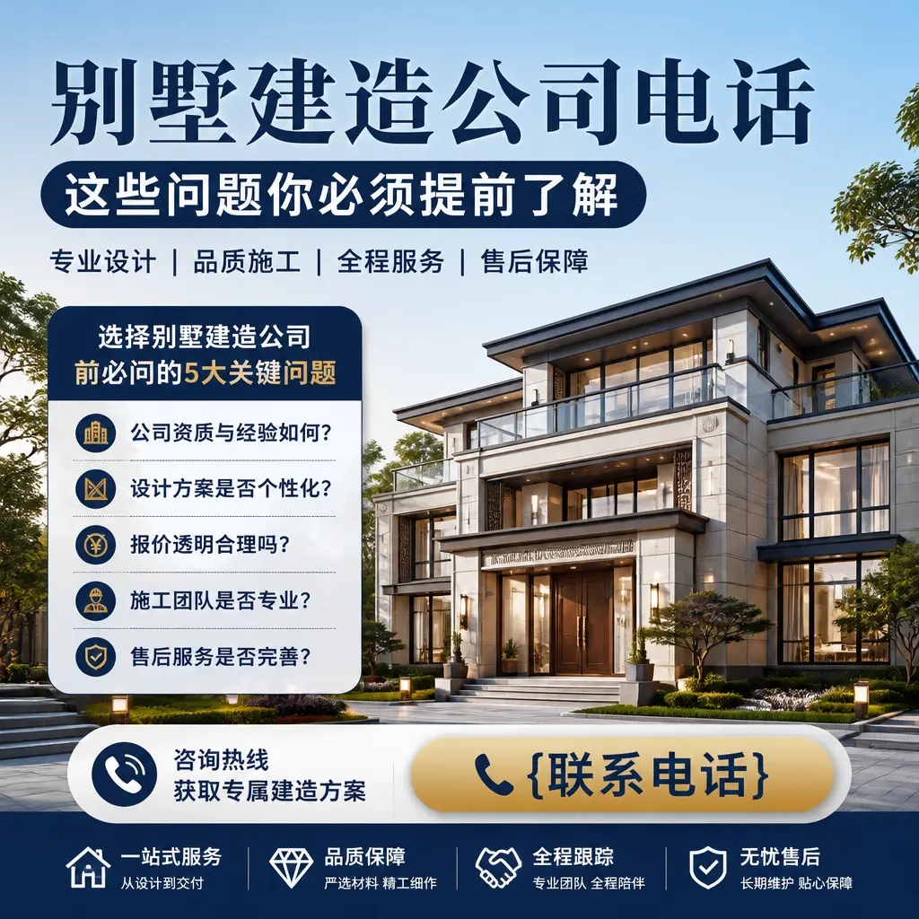 绥阳别墅建造公司电话，这些问题你必须提前了解