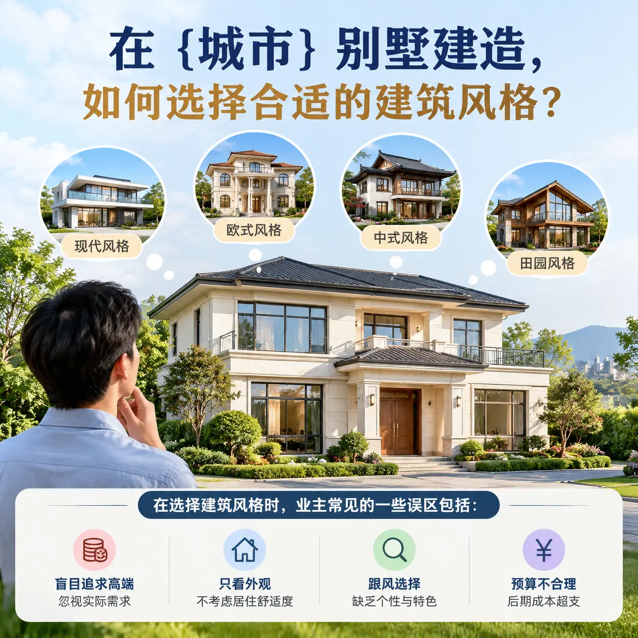 在 绥阳 别墅建造，如何选择合适的建筑风格？