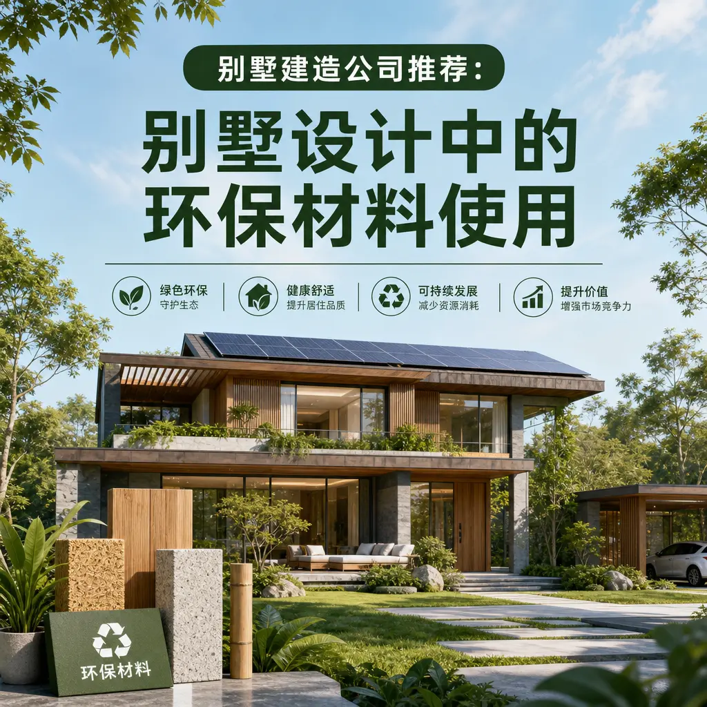 别墅建造公司推荐: 绥阳 别墅设计中的环保材料使用